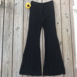 Free People Black Bell Gypsy  Pants NWOT